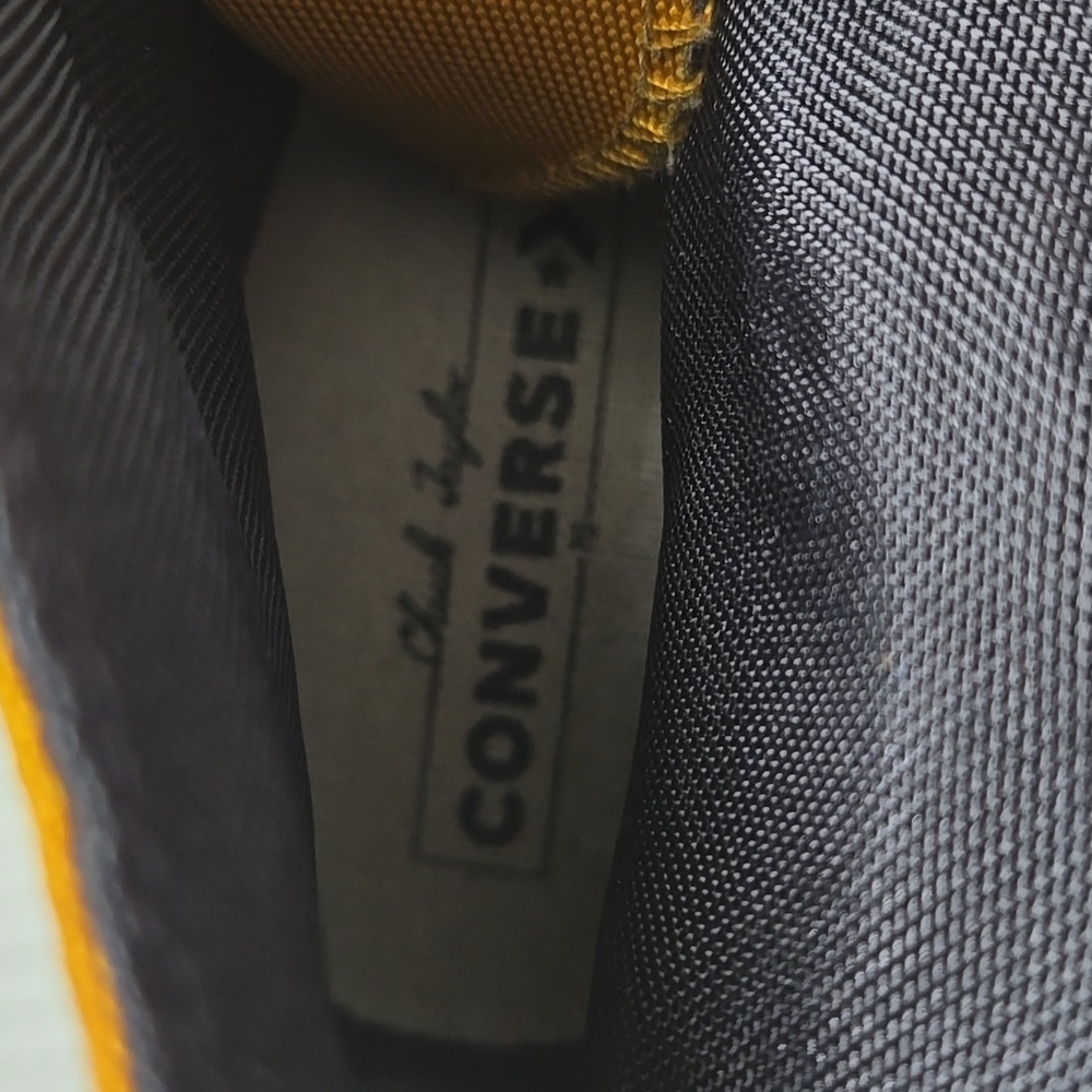 Converse All Star High-Top Sneakers in Tumeric Gold - Picture 10 of 10